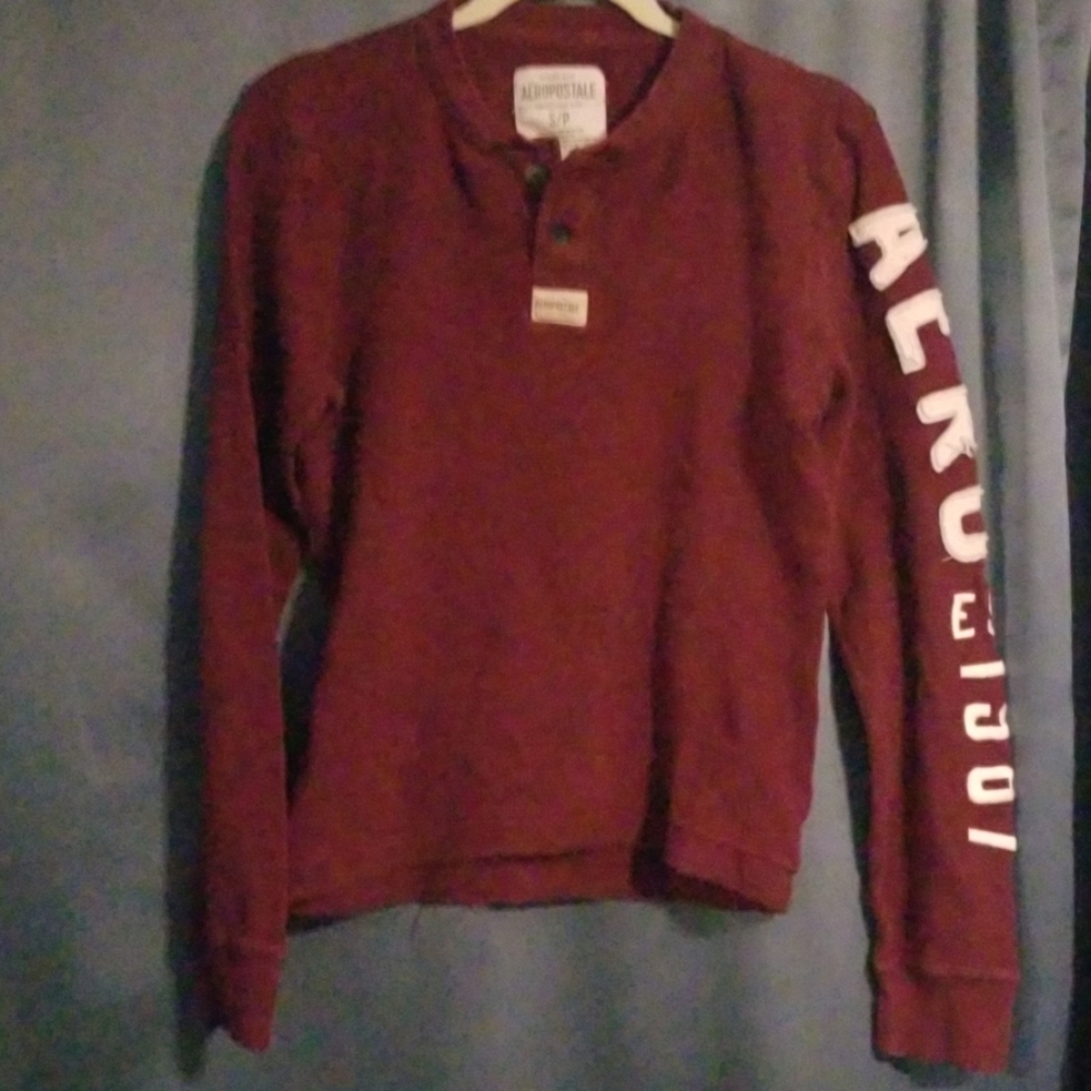 Burgundy henley